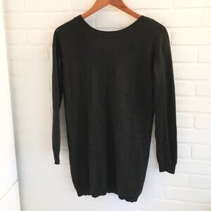 Aritzia Babaton Knit sweater dress Wool Cashmere Minimalist Charcoal Gray XS